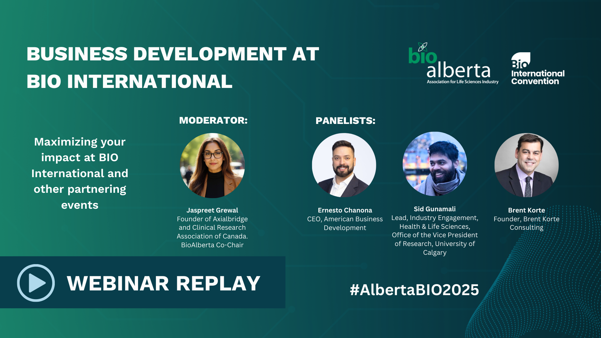 Business Development at BIO International - Bio Alberta